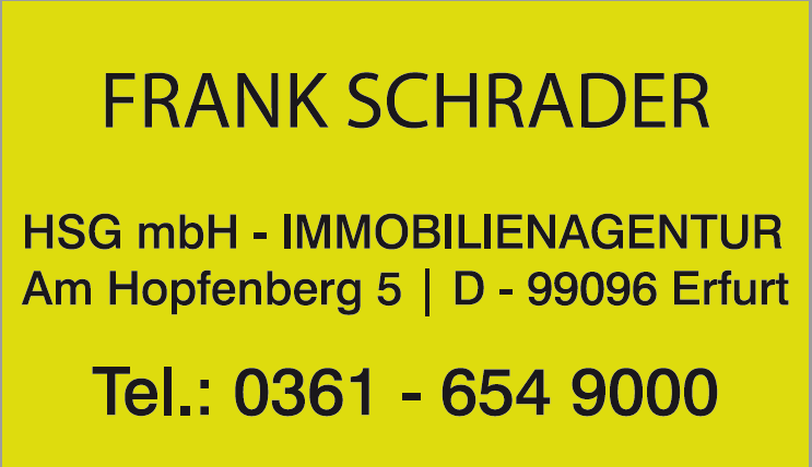 HSG mbH Immobilienagentur Frank Schrader
