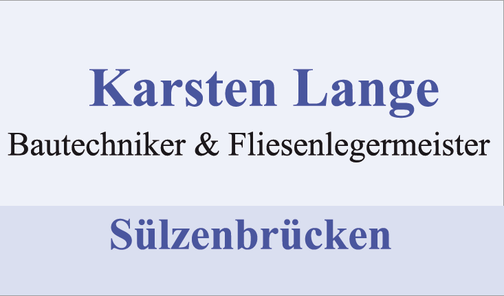 Karsten Lange Bautechniker & Fliesenlegermeister